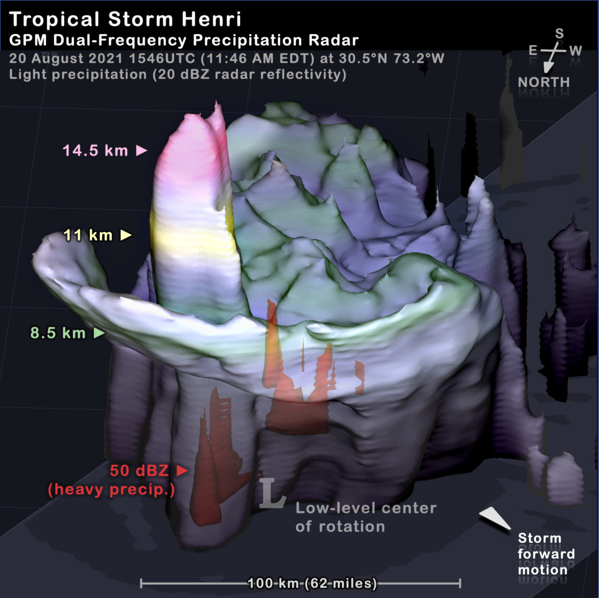 Tropical Storm Henri (20 Aug 2021)