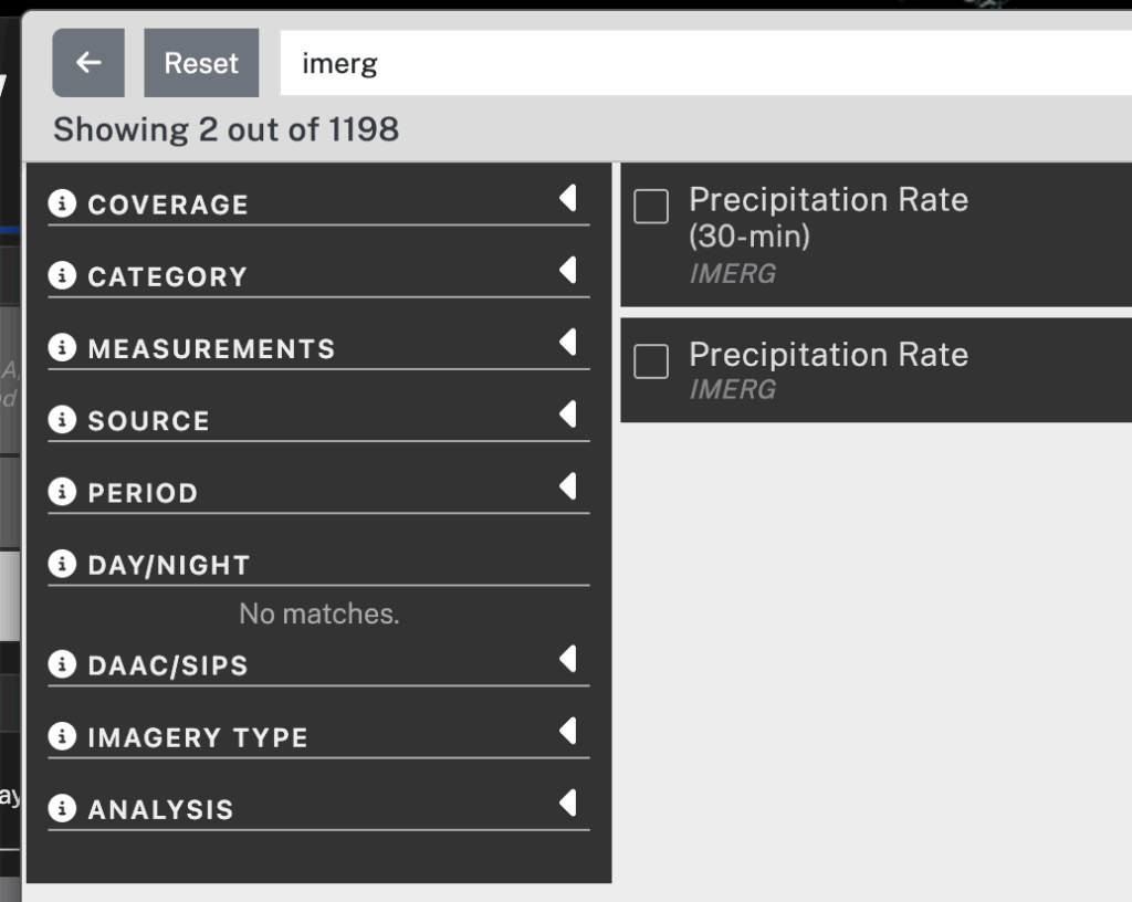 Worldview Add Layer panel