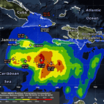 Hurricane Melissa IMERG rainfall estimate